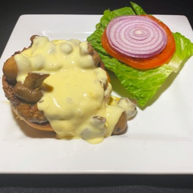 Mushroom Brie Burger.