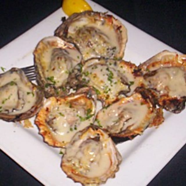 Wood Grilled Oysters.