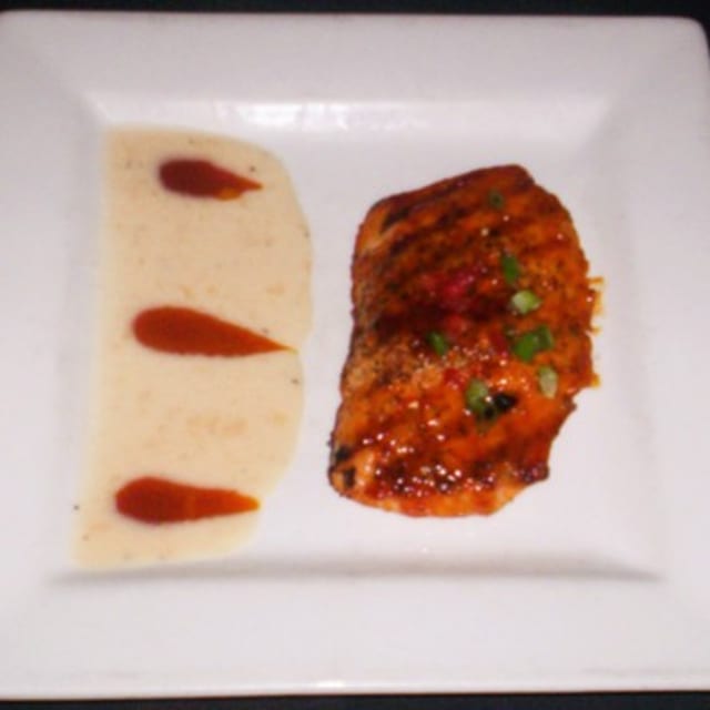 Salmon (L).
